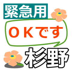 Emergency use[sugino]name Sticker