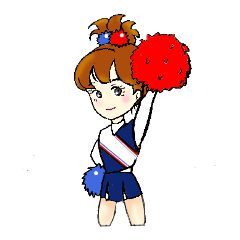 Emily is a cheerleader's animated Ver.