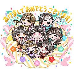 KAWAII LAB. あけおめスタンプ