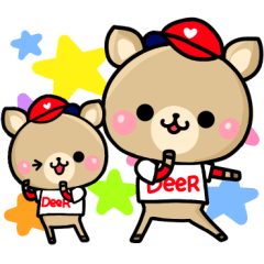 HIROSHIMA BASEBALL DEER sticker