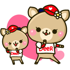 HIROSHIMA BASEBALL DEER gilrs sticker