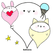 Balloons animation sticker