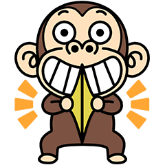 Funny Monkey Full of Emotion Animated