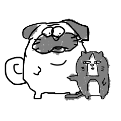 Pug and Cat