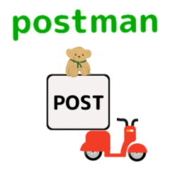 move postman deliver 2 bike English