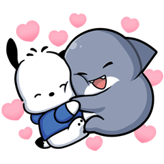 帕恰狗x胖鯊魚鯊西米-開心每一天