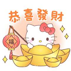 Hello Kitty 新年貼圖 2026