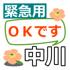 Emergency use[nakagawa]name Sticker