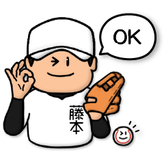 Baseball sticker for Fujimoto :FRANK