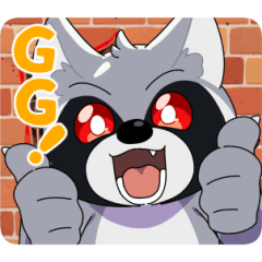 Crazy Raccoon スタンプ 第3弾