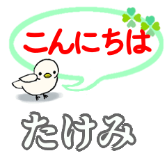 Takemi's. Daily conversation Sticker