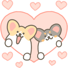 1corgi Love Animated Stickers