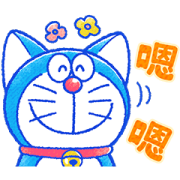 Doraemon Cat Days Reply Stickers