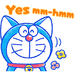 Doraemon Cat Days Reply Stickers