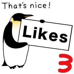 Dandy penguin's sticker in English 3