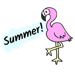 Stylish Summer Vacation Stickers