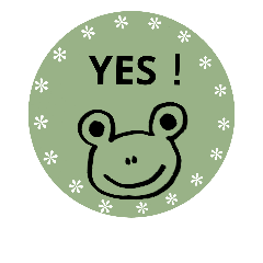 so cute frog stickers