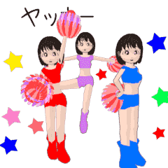 Cheering dress sticker for cheering