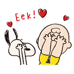 Animated Snoopy Comical Stickers