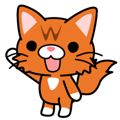 Cat's RAI-chan Illustration sticker.2nd