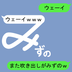 Fukidashi Sticker for Mizuno 2