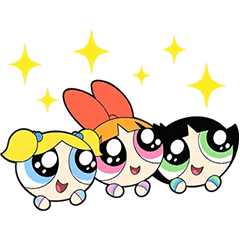 動く！パワーパフ ガールズ スタンプ