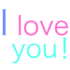 I love to