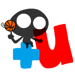 Translucent Shadow man play basketball