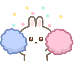 Cheer Up Little cute Rabbit – LINE stickers | LINE STORE