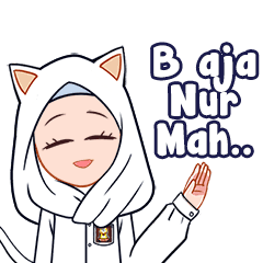 Sticker Nur: Hijab Catgirl