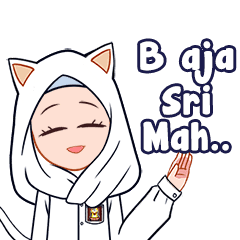 Sticker Sri: Hijab Catgirl