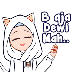 Sticker Dewi: Hijab Catgirl