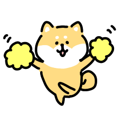 loose shibainu sticker 7 cheer