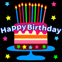 動く Happy Birthday 激しく光る Line スタンプ Line Store 動く Happy Birthday 激しく光る Line スタンプ Line Store