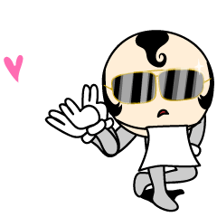ちょいワルおやじのグラさん 日本語版 Line スタンプ Line Store