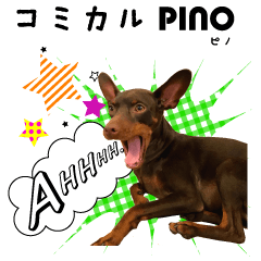 minipin dog Sticker