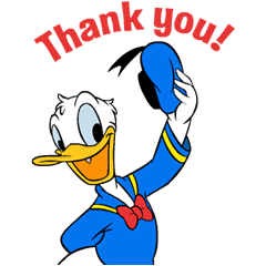 Donald Duck, Official Disney Stickers