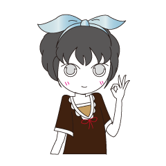 Two-dimensional girl "Nonchan" Sticker