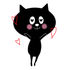 黒猫ネロの日常スタンプ 3