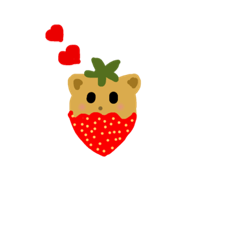 A cute strawberry