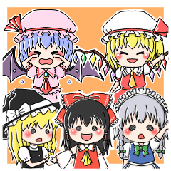 Easy to use Touhou Project Sticker.