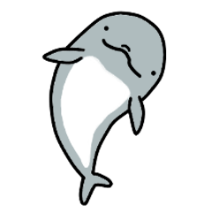 Tiny dolphin stickers