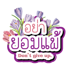 Don't GIVE UP @ Flower Collection.