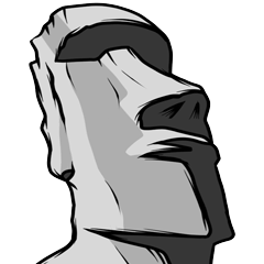 Moai emoticon