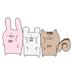 Angry animalRabbit,bear,Squirre