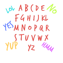 A For Alphabet Line スタンプ Line Store