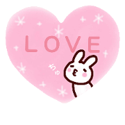 Pale color of the rabbit stickers