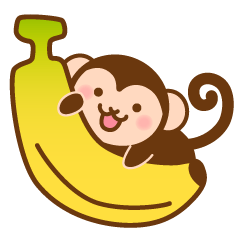 little little monkey sticker