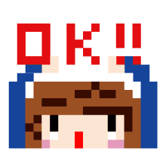 ドット絵ドキドキガール Line スタンプ Line Store