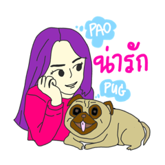 PaOPaO and her Dog :PuGPuG